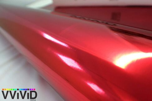 Red Mirror Chrome Cast Vinyl Wrap (25ft x 5ft) in Saudi Arabia