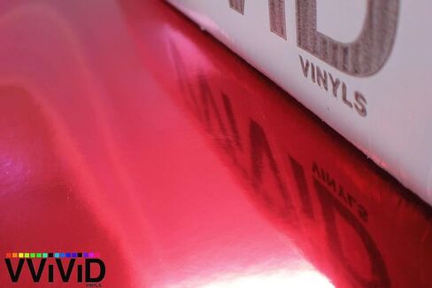Red Mirror Chrome Cast Vinyl Wrap (25ft x 5ft) in Saudi Arabia