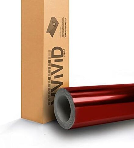 Red Mirror Chrome Cast Vinyl Wrap (25ft x 5ft) in Saudi Arabia