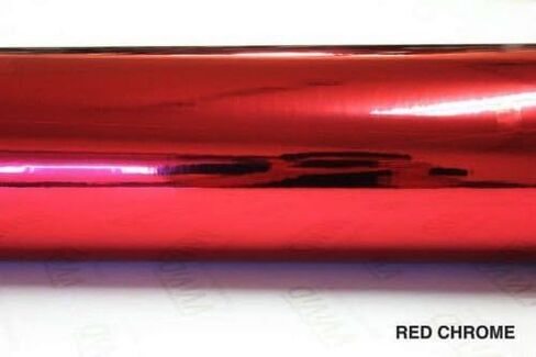 Red Mirror Chrome Cast Vinyl Wrap (25ft x 5ft) in Saudi Arabia