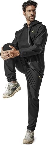 Negash Zipper Sauna Suit with Hood - Ultimate Sweat Suit for WeightLose, Men's Sauna Suit | Intense Workout Gear for Men in Saudi Arabia
