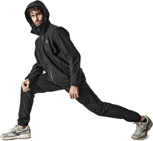 Negash Zipper Sauna Suit with Hood - Ultimate Sweat Suit for WeightLose, Men's Sauna Suit | Intense Workout Gear for Men in Saudi Arabia