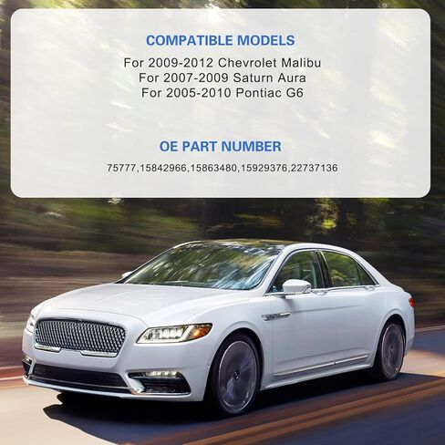 BDFHYK AC سخان منفاخ مروحة المحرك 75777 متوافق مع 2009-2012 تشيفي ماليبو 2005-2010 بونتياك G6 2007-2009 ساتورن أورا، استبدال محركات منفاخ HVAC لـ 15863480 15842966 22737136 15929376 in Saudi Arabia