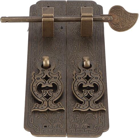 Pomya Antique Copper Gate Pull Handle - Chinese Style Furniture Hardwares Fitting - Cabinet Drawer Handle in Saudi Arabia