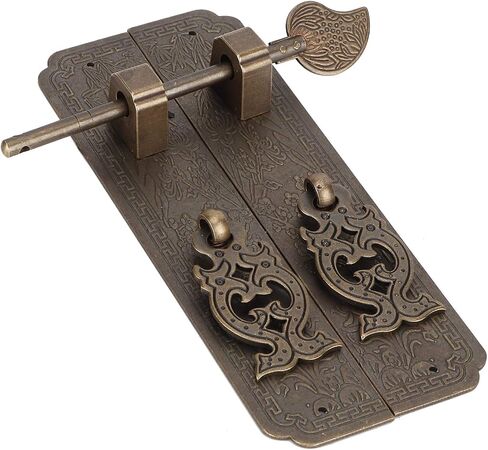 Pomya Antique Copper Gate Pull Handle - Chinese Style Furniture Hardwares Fitting - Cabinet Drawer Handle in Saudi Arabia