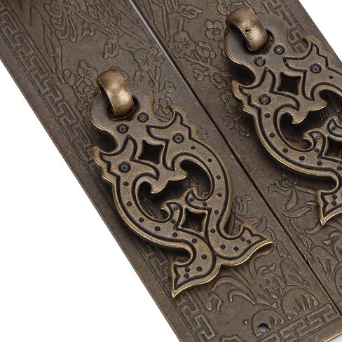 Pomya Antique Copper Gate Pull Handle - Chinese Style Furniture Hardwares Fitting - Cabinet Drawer Handle in Saudi Arabia