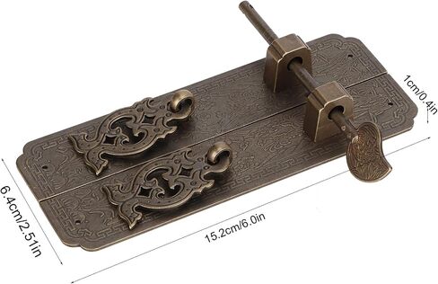 Pomya Antique Copper Gate Pull Handle - Chinese Style Furniture Hardwares Fitting - Cabinet Drawer Handle in Saudi Arabia
