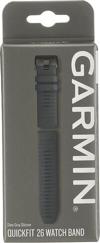 Garmin QuickFit 26mm Watch Band, Slate Gray Silicone, (010-12864-20) in Saudi Arabia