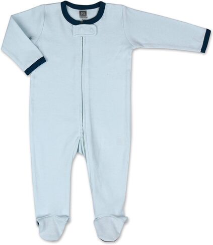 مجموعة Peanutshell Baby Sleeper للأولاد والبنات | 3 عبوات من الديناصورات، باللون الأزرق الصلب والنقاط | بيجامة بأقدام من حديثي الولادة إلى 9 أشهر (حديثي الولادة) in Kuwait