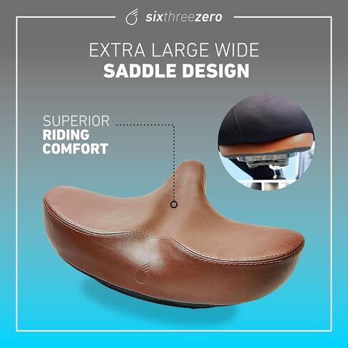 مقعد الدراجة Sixthreezero، سرج دراجة بديل مريح مع مقعد كبير جدًا ووسادة سوبر ماكس بتصميم مريح واسع in Kuwait