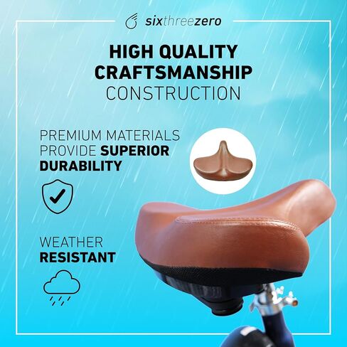 مقعد الدراجة Sixthreezero، سرج دراجة بديل مريح مع مقعد كبير جدًا ووسادة سوبر ماكس بتصميم مريح واسع in Kuwait