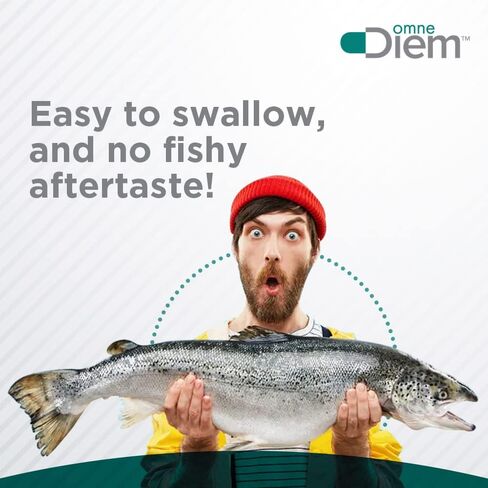 Omne Diem Clean Omega 3 - 1020 مجم، 120 كبسولة هلامية - مكمل غذائي لزيت السمك مع أحماض أوميغا 3 الدهنية: EPA وDHA in Saudi Arabia