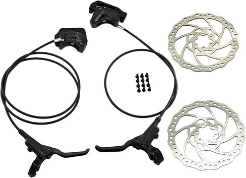 Tektro HD-M750 طقم فرامل قرصية هيدروليكية 4 مكابس مع دوار 180 مم، MH2008 in Kuwait