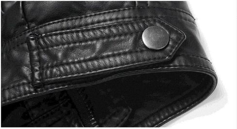 LJYH سترة جلدية للأولاد ربيع جديد للأطفال بياقة دراجة نارية من الجلد الصناعي بسحاب معطف 4/5 سنوات للأولاد سترات شتوية من جلد البولي يوريثان للأطفال معاطف مخملية للدراجات النارية سميكة 4/5 سنوات in Kuwait