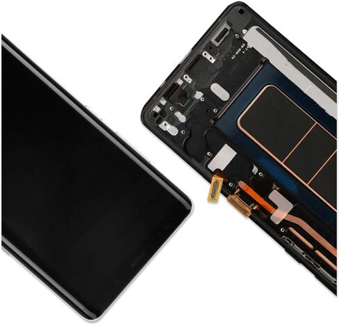 استبدال شاشة A-MIND لهاتف Samsung Galaxy Note 8 N950 (مع إطار)، لهاتف Note 8 2017 SM-N9500 ​​N950F/DS/W/U أجزاء تجميع محول رقمي لشاشة LCD تعمل باللمس، مع واقي شاشة + أدوات (إطار أسود) in Saudi Arabia