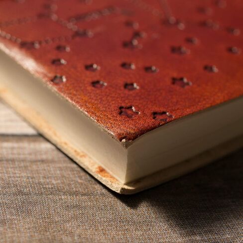 Soothi Zodiac Handmade Antique Leather Journal for Travel or Diary, Unlined, Gemini, 7''x5'' in Saudi Arabia