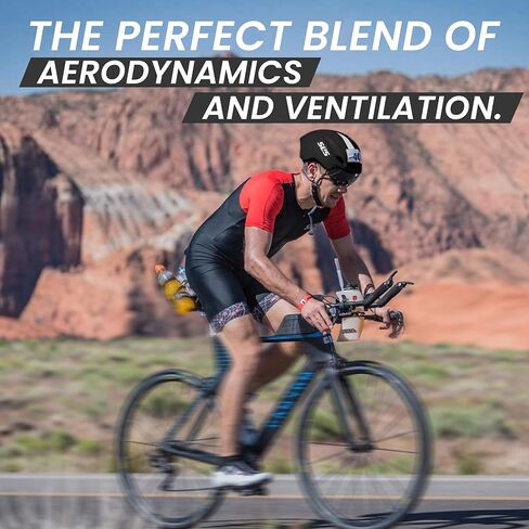 خوذة الترياتلون SLS3 - خوذة دراجة هوائية مع قناع درع قابل للإزالة للتجربة الزمنية TT - خوذة هوائية خفيفة الوزن خوذات ركوب الدراجات على الطرق الترياتلون للرجال/النساء - مقاس واحد 21-23 بوصة in Kuwait