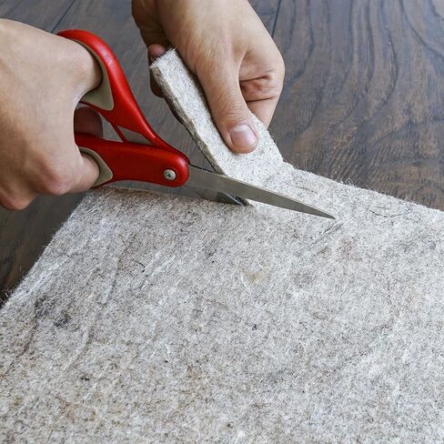 RUGPADUSA، مقاس 8 × 10 بوصة، أسود فائق السُمك 17 - 1/8 بوصة (لباد + مطاط) وسادة سجادة غير قابلة للانزلاق، متوفرة بثلاثة سماكات، تمنع الانزلاق، آمنة للخشب الصلب وجميع الأسطح، مصنوعة في الولايات المتحدة الأمريكية in Kuwait