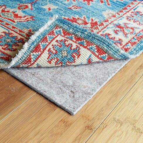 RUGPADUSA، مقاس 8 × 10 بوصة، أسود فائق السُمك 17 - 1/8 بوصة (لباد + مطاط) وسادة سجادة غير قابلة للانزلاق، متوفرة بثلاثة سماكات، تمنع الانزلاق، آمنة للخشب الصلب وجميع الأسطح، مصنوعة في الولايات المتحدة الأمريكية in Kuwait