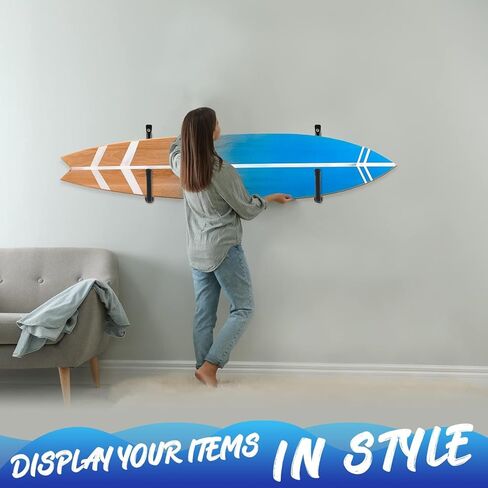 Yes4All Heavy Duty Surfboard/Kayak Wallmount Rack/Garage Storage Heavy Duty Hooks/Indoor and Outdoor Canoe Hook in Saudi Arabia