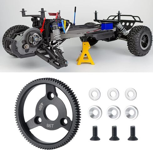 MORLORDY RC Steel Spur Gears 48P 86T Spur Gear for 1/10 Scale 2wd Rustler Slash Stampede Upgrade Gears in Saudi Arabia