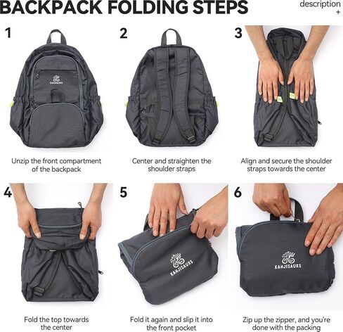 KANJISAURS 30L Lightweight Tavel Backpack Waterproof Anti-theft Hiking Backpack Foldable Camping Daypack Day Pack for Men Women Cycling, Hiking, Camping,Vacation in Saudi Arabia
