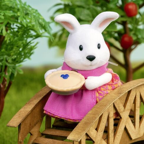 Li'l Woodzeez – Hoppingoods Rabbit Family – Set of 4 Collectible Posable Bunny Figures with Storybook – Pretend Play Doll Figures – Gift Toy for Kids Age 3+ in Saudi Arabia
