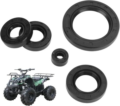 مجموعة ختم زيت المحرك Tbest، 5 قطع مجموعة ختم زيت العمود المرفقي المطاطية للمحركات الصينية 125cc 150cc 200cc 250cc المستقيمة ATV Go Kart Quad Pit Dirt Bike in Kuwait