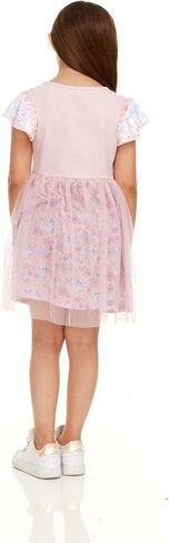 Disney Stitch & Angel Sequin Sleeve Tulle Dress-Girls Sizes 2-6x in Saudi Arabia