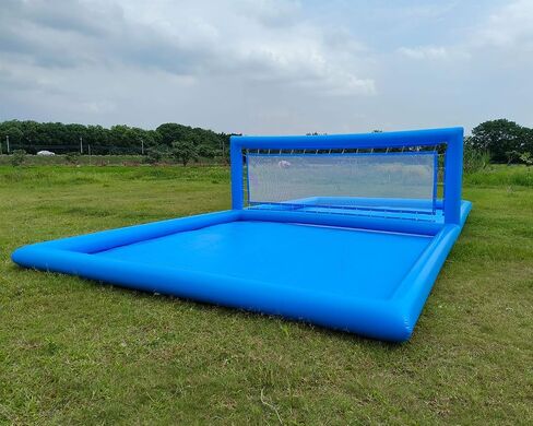 Toqko 33ft Inflatable Volleyball Pool Water Game Volleyball Net Backyard Beach Game with 800w Air Pump, Water Volleyball Field in Saudi Arabia