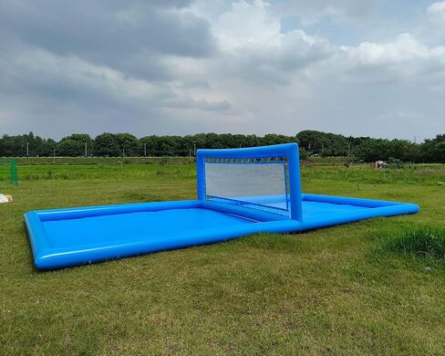 Toqko 33ft Inflatable Volleyball Pool Water Game Volleyball Net Backyard Beach Game with 800w Air Pump, Water Volleyball Field in Saudi Arabia