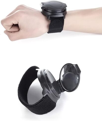 LIZHOUMIL مرآة الرؤية الخلفية للمعصم لسائقي الدراجات، زاوية واسعة لركوب الدراجات دراجة مرآة الرؤية الخلفية، حراس المعصم قابل للتعديل الأساور مرآة خلفية للطرق الجبلية في الهواء الطلق دراجة المعصم الفرقة مرآة الرؤية الخلفية in Kuwait