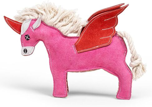Frezco Elephant Dog Toy | Handmade with Natural Suede Leather | Ideal for Teething, Puppy, Small and Medium Dogs | 100% Stuffed with Coconut Fibres in Saudi Arabia