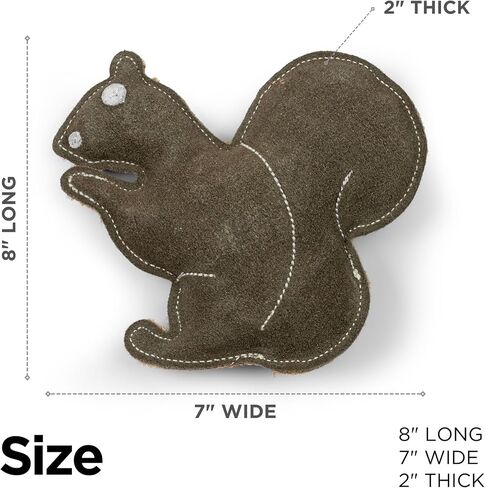 Frezco Elephant Dog Toy | Handmade with Natural Suede Leather | Ideal for Teething, Puppy, Small and Medium Dogs | 100% Stuffed with Coconut Fibres in Saudi Arabia