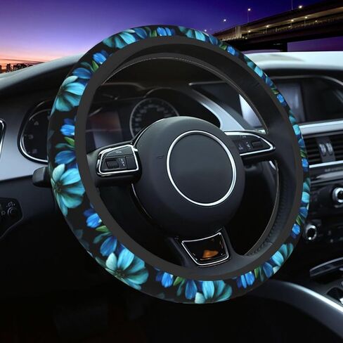 Moon and Star Steering Wheel Cover Car Accessories Cute for Women Girls Girly Universal 15 Inch Neoprene Auto Interior Decor Anti Slip Car Truck Protector in Kuwait