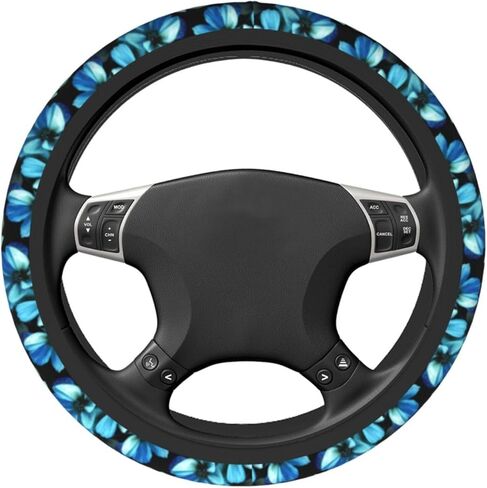 Moon and Star Steering Wheel Cover Car Accessories Cute for Women Girls Girly Universal 15 Inch Neoprene Auto Interior Decor Anti Slip Car Truck Protector in Kuwait
