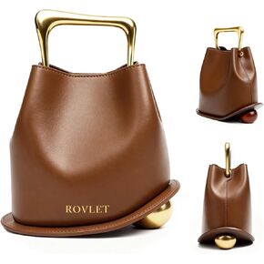 Bucket Bag for Women Retro Crossbody Bags Trendy Vegan Leather Shoulder Purses Designer Ladies Handbag in Kuwait
