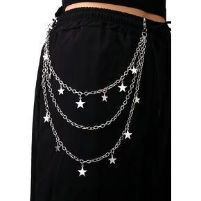 السراويل سلسلة الهيب هوب الشرير المحفظة سلسلة للجينز، النساء السراويل سلسلة المفاتيح حزام التبعي Eboy Egirl in Kuwait