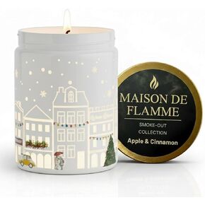 Vanilla & Strawberry Scented Candle (White Jar), 40-Hour Burn, Dual Light Glow, Premium Soy Wax Blend, Dessert-Inspired Aromatherapy Candle for Bedroom & Bathroom – 7oz (200g) in Saudi Arabia