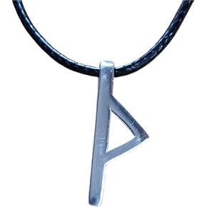 قلادة Valhalla Viking مع Rune for Women and Men 925 Sterling Silver - تميمة حماية المجوهرات Nordic Nordic (Tiwaz) in Kuwait