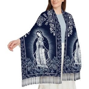 Catholic Blanket Scarf Gifts or Mom Teacher, Floral Scarf Birthday Gift for Mother in Kuwait