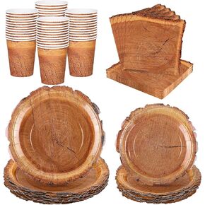 96 Pieces Thanksgiving Vintage Pomegranate Floral Party Supplies Fall Floral Disposable Tableware Set Includes Orange Paper Plates, Cups, Napkins Serve 24 Guests for Wedding Baby Shower in Kuwait