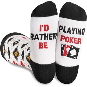 هدايا InnoBeta Poker، هدايا لمحبي البوكر في أعياد الميلاد وعيد الميلاد، جوارب طاقم مقاس واحد in Kuwait