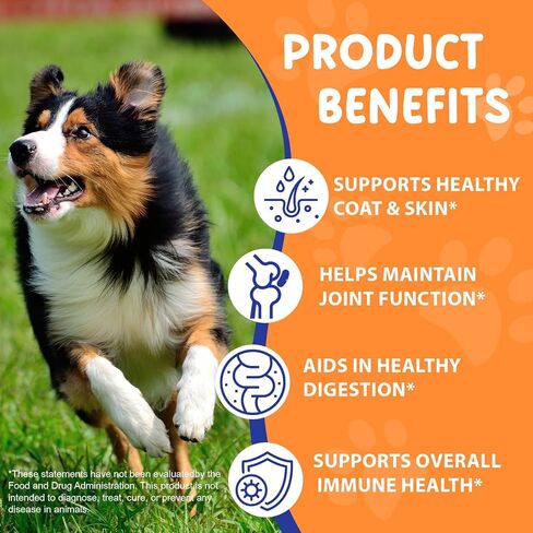 Collagen for Dogs 60ml, Liquid Dog Collagen Drops, Liquid Collagens for Dogs Joints, Skin & Coat, Support Dog Itchy Skin Relief & Digestive Health, Pet Supplement with Biotin,MSM&Ginger, Bacon Flavor in Kuwait
