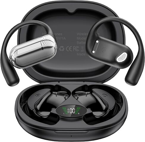 Language Translator Earbuds, OWS Real Time 3 in 1 Translation Earbuds 150 Languages & Accents&10 Offline Packs,Two Way Translation Device for Travel Business Meetings Learning, Black in Saudi Arabia