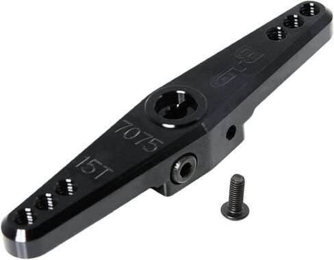 CNC Aluminum Dual Side 15T Steering Servo Arm for 1/5 RC Car Losi DBXL-E 2.0 Upgrade Part (Red) in Saudi Arabia