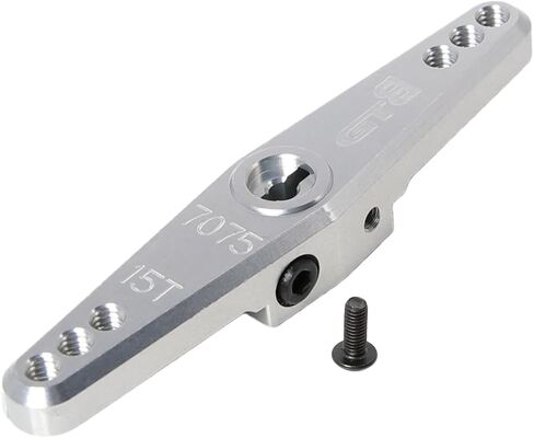 CNC Aluminum Dual Side 15T Steering Servo Arm for 1/5 RC Car Losi DBXL-E 2.0 Upgrade Part (Red) in Saudi Arabia