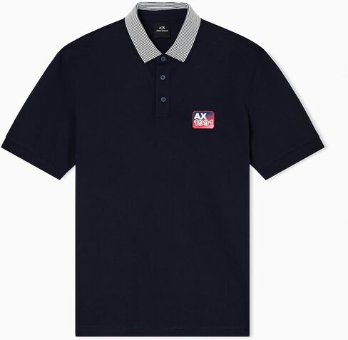 Armani Exchange Mens Cotton Piquet 1991 Bage Polo in Saudi Arabia