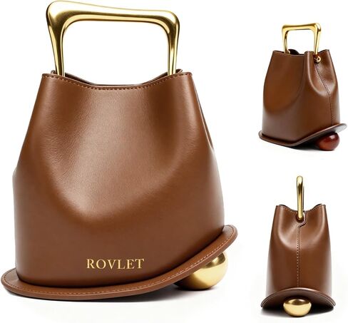 Bucket Bag for Women Retro Crossbody Bags Trendy Vegan Leather Shoulder Purses Designer Ladies Handbag in Kuwait