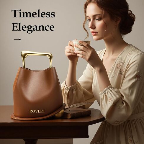 Bucket Bag for Women Retro Crossbody Bags Trendy Vegan Leather Shoulder Purses Designer Ladies Handbag in Kuwait